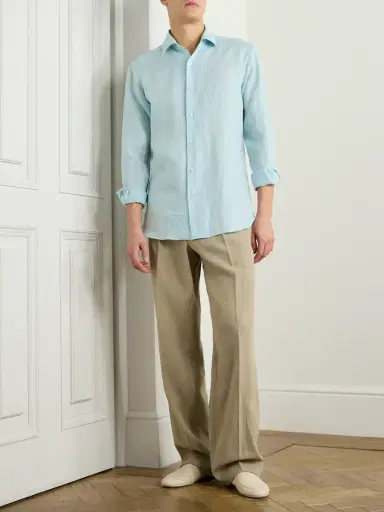 Zegna Oasi Linen Shirt - Men | Thumbnail 2 Zegna Oasi Linen Shirt - Men | Thumbnail 2