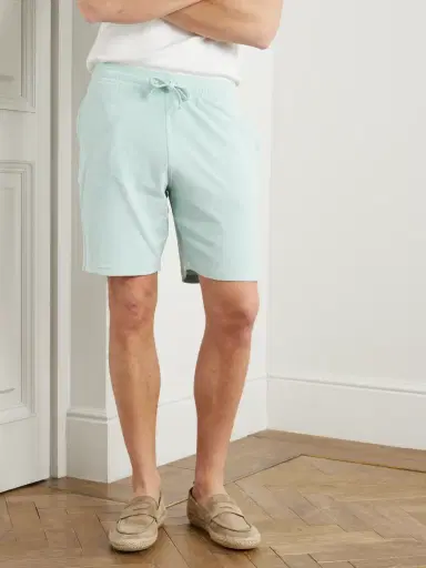 Vilebrequin Bolide Straight-Leg Organic Cotton-Blend Terry Drawstring Shorts - Men | Thumbnail 3 Vilebrequin Bolide Straight-Leg Organic Cotton-Blend Terry Drawstring Shorts - Men | Thumbnail 3
