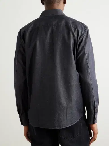 Zegna Slim-Fit Cotton and Linen-Blend Twill Shirt - Men | Thumbnail 4 Zegna Slim-Fit Cotton and Linen-Blend Twill Shirt - Men | Thumbnail 4