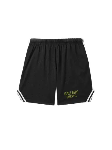 Gallery Dept. Venice Court Wide-Leg Logo-Print Webbing-Trimmed Mesh Shorts - Men | Thumbnail 1 Gallery Dept. Venice Court Wide-Leg Logo-Print Webbing-Trimmed Mesh Shorts - Men | Thumbnail 1