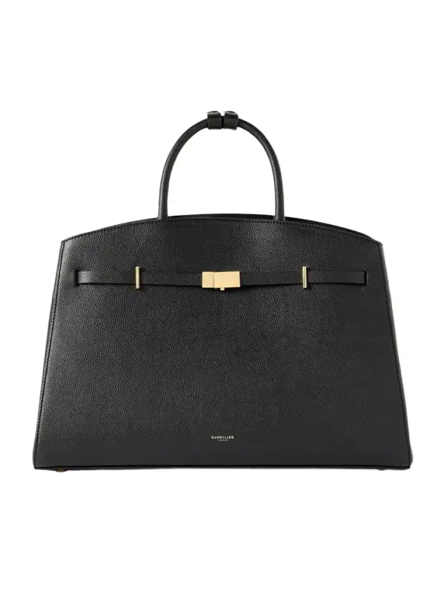 The Hudson Small Textured-leather Tote The Hudson Small Textured-leather Tote