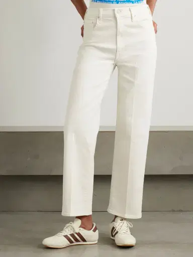 Mother The Rambler Zip Ankle Cropped Straight-leg Jeans | Thumbnail 3 Mother The Rambler Zip Ankle Cropped Straight-leg Jeans | Thumbnail 3