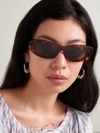 CELINE Eyewear Cat-eye Tortoiseshell Acetate Sunglasses | Thumbnail 2 CELINE Eyewear Cat-eye Tortoiseshell Acetate Sunglasses | Thumbnail 2