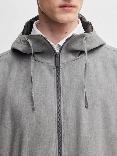 BOSS Men's Regular-Fit Jacket in Performance-Stretch Material - Grey | Thumbnail 5 BOSS Men's Regular-Fit Jacket in Performance-Stretch Material - Grey | Thumbnail 5