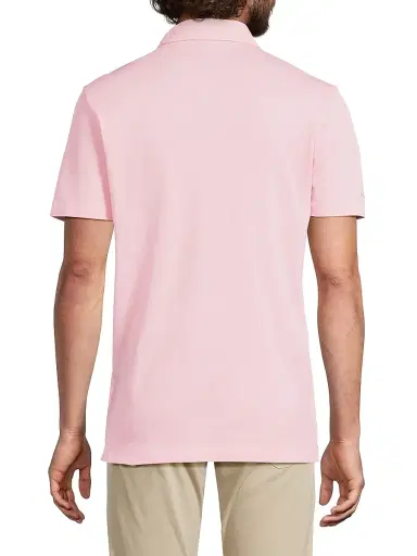 Ralph Lauren Purple Label Men's Custom-Slim-Fit Washed Piqué Polo Shirt - Soft Pink | Thumbnail 5 Ralph Lauren Purple Label Men's Custom-Slim-Fit Washed Piqué Polo Shirt - Soft Pink | Thumbnail 5