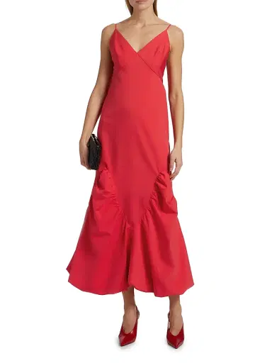 anOnlyChild Women's Just A Pinch Lucia Cotton-Silk Slipdress | Thumbnail 3 anOnlyChild Women's Just A Pinch Lucia Cotton-Silk Slipdress | Thumbnail 3