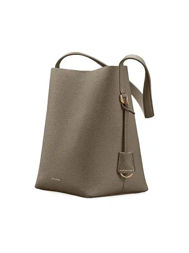 MAISON de SABRÉ Women's Leather Bucket Soft Tote Bag - Cashmere Matcha | Thumbnail 4 MAISON de SABRÉ Women's Leather Bucket Soft Tote Bag - Cashmere Matcha | Thumbnail 4