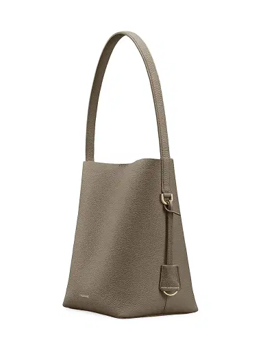 MAISON de SABRÉ Women's Leather Bucket Soft Tote Bag - Cashmere Matcha | Thumbnail 5 MAISON de SABRÉ Women's Leather Bucket Soft Tote Bag - Cashmere Matcha | Thumbnail 5