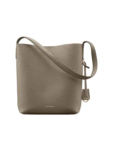 MAISON de SABRÉ Women's Leather Bucket Soft Tote Bag - Cashmere Matcha | Thumbnail 7 MAISON de SABRÉ Women's Leather Bucket Soft Tote Bag - Cashmere Matcha | Thumbnail 7