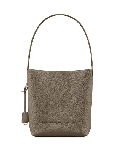MAISON de SABRÉ Women's Leather Bucket Soft Tote Bag - Cashmere Matcha | Thumbnail 8 MAISON de SABRÉ Women's Leather Bucket Soft Tote Bag - Cashmere Matcha | Thumbnail 8