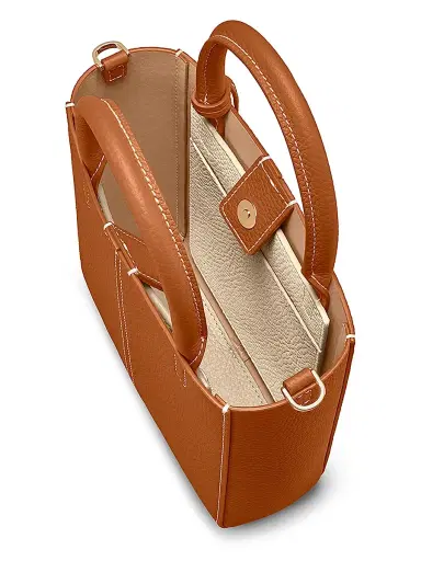 MAISON de SABRÉ Women's Mini Leather Soft Tote Bag - Pecan | Thumbnail 2 MAISON de SABRÉ Women's Mini Leather Soft Tote Bag - Pecan | Thumbnail 2