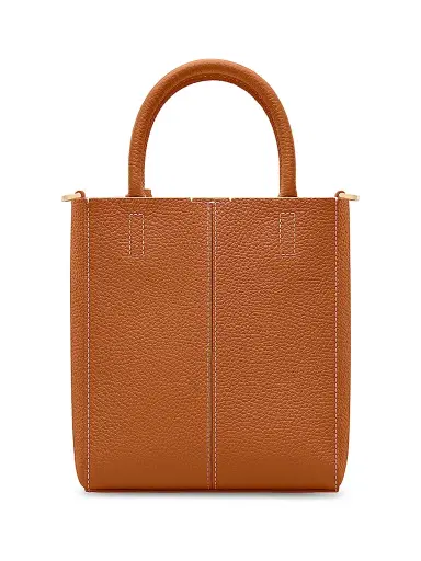 MAISON de SABRÉ Women's Mini Leather Soft Tote Bag - Pecan | Thumbnail 5 MAISON de SABRÉ Women's Mini Leather Soft Tote Bag - Pecan | Thumbnail 5