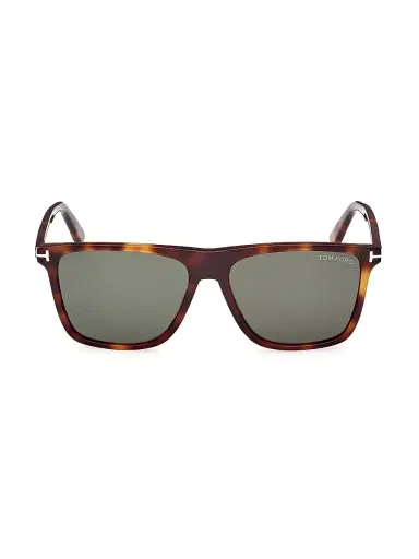 TOM FORD Men's Fletcher 57MM Square Sunglasses - Tortoise Blue | Thumbnail 2 TOM FORD Men's Fletcher 57MM Square Sunglasses - Tortoise Blue | Thumbnail 2