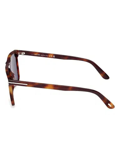 TOM FORD Men's Fletcher 57MM Square Sunglasses - Tortoise Blue | Thumbnail 3 TOM FORD Men's Fletcher 57MM Square Sunglasses - Tortoise Blue | Thumbnail 3