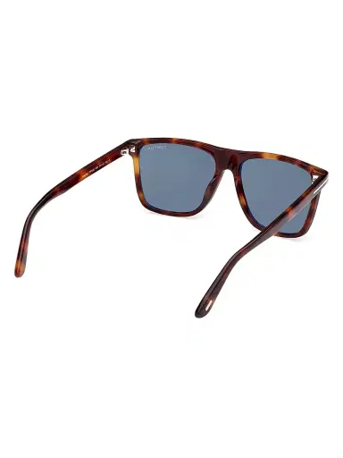 TOM FORD Men's Fletcher 57MM Square Sunglasses - Tortoise Blue | Thumbnail 6 TOM FORD Men's Fletcher 57MM Square Sunglasses - Tortoise Blue | Thumbnail 6