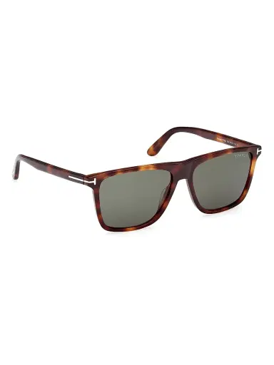 TOM FORD Men's Fletcher 57MM Square Sunglasses - Tortoise Blue | Thumbnail 8 TOM FORD Men's Fletcher 57MM Square Sunglasses - Tortoise Blue | Thumbnail 8