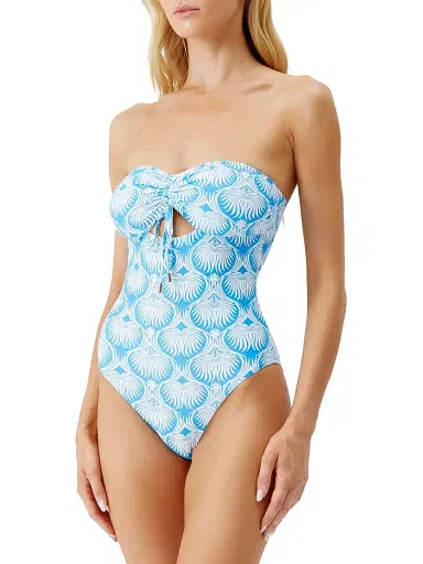 Melissa Odabash Women's Lucca Bandeau One-Piece Swimsuit - Lotus | Thumbnail 2 Melissa Odabash Women's Lucca Bandeau One-Piece Swimsuit - Lotus | Thumbnail 2
