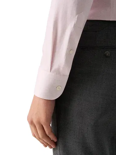 Eton Men's Slim-Fit 4Flex Stretch-Cotton Shirt - Pink | Thumbnail 6 Eton Men's Slim-Fit 4Flex Stretch-Cotton Shirt - Pink | Thumbnail 6