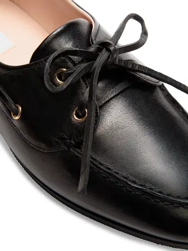 BALLY Women's Pathy Leather Loafers - Black - Size 8 | Thumbnail 4 BALLY Women's Pathy Leather Loafers - Black - Size 8 | Thumbnail 4