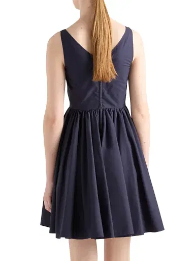 Prada Women's Cotton Canvas Dress - Blue | Thumbnail 3 Prada Women's Cotton Canvas Dress - Blue | Thumbnail 3