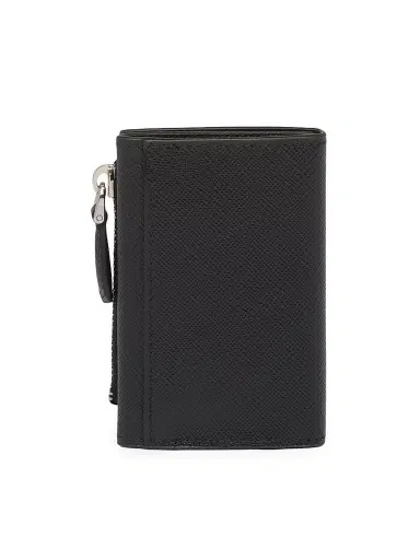 Prada Women's Saffiano Leather Card Holder - Black | Thumbnail 3 Prada Women's Saffiano Leather Card Holder - Black | Thumbnail 3
