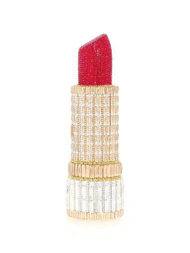 Judith Leiber Couture Women's Lipstick Seductress Crystal Clutch - Champagne | Thumbnail 1 Judith Leiber Couture Women's Lipstick Seductress Crystal Clutch - Champagne | Thumbnail 1
