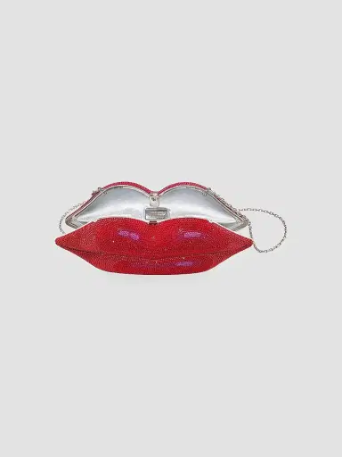 Judith Leiber Couture Women's Hot Lips Crystal Clutch - Light Rose | Thumbnail 2 Judith Leiber Couture Women's Hot Lips Crystal Clutch - Light Rose | Thumbnail 2
