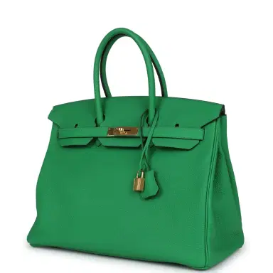 HERMÈS Pre-owned Hermes Birkin 35 Bambou Togo Gold Hardware | Thumbnail 5 HERMÈS Pre-owned Hermes Birkin 35 Bambou Togo Gold Hardware | Thumbnail 5