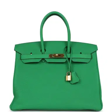 HERMÈS Pre-owned Hermes Birkin 35 Bambou Togo Gold Hardware | Thumbnail 1 HERMÈS Pre-owned Hermes Birkin 35 Bambou Togo Gold Hardware | Thumbnail 1