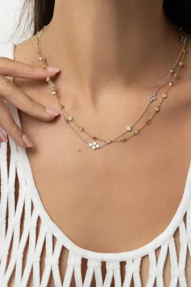 KWIAT Round Diamond Bezel String Necklace | Thumbnail 2 KWIAT Round Diamond Bezel String Necklace | Thumbnail 2