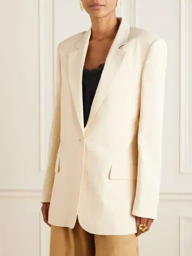 Stella McCartney Oversized Woven Blazer | Thumbnail 3 Stella McCartney Oversized Woven Blazer | Thumbnail 3