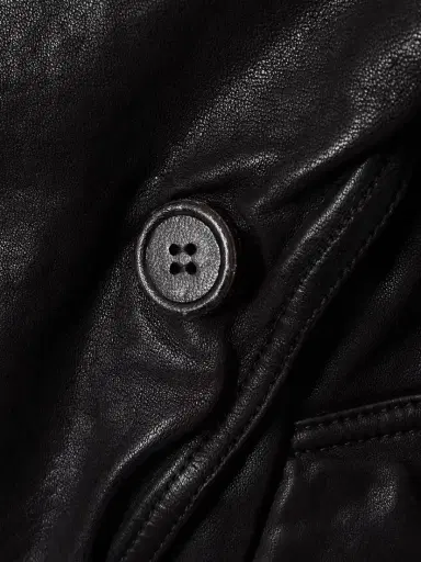 Acne Studios Double-breasted Belted Leather Jacket | Thumbnail 4 Acne Studios Double-breasted Belted Leather Jacket | Thumbnail 4