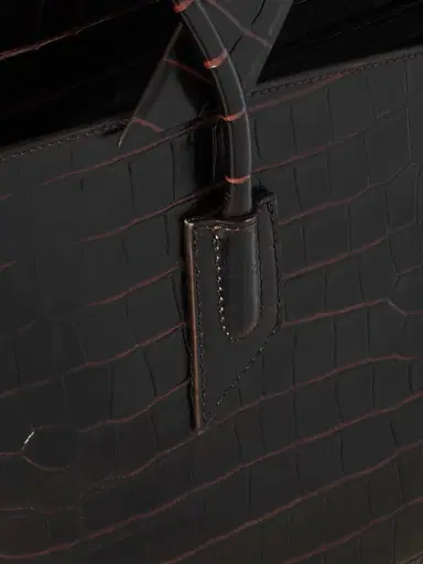 The Attico La Passeggiata Medium Asymmetric Croc-effect Leather Tote | Thumbnail 4 The Attico La Passeggiata Medium Asymmetric Croc-effect Leather Tote | Thumbnail 4