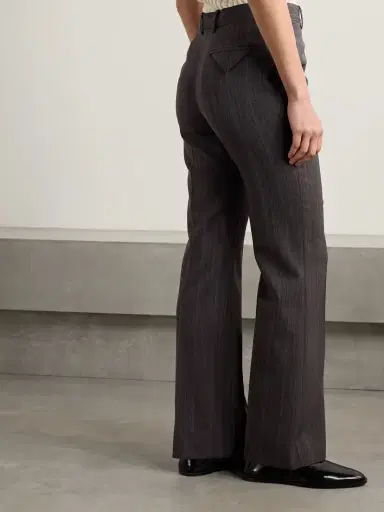 Bottega Veneta Striped Wool-blend Straight-leg Pants | Thumbnail 3 Bottega Veneta Striped Wool-blend Straight-leg Pants | Thumbnail 3