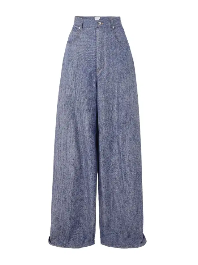 Wool And Cotton-blend Twill Wide-leg Pants Wool And Cotton-blend Twill Wide-leg Pants