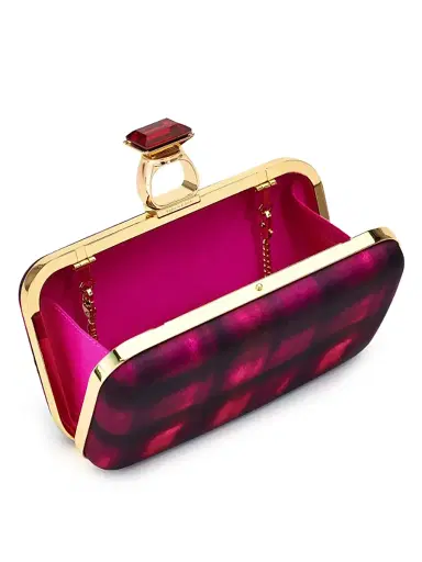 SACHIN BABI Women's On The Rocks Clutch - Pink Shibori | Thumbnail 2 SACHIN BABI Women's On The Rocks Clutch - Pink Shibori | Thumbnail 2