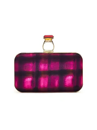 SACHIN BABI Women's On The Rocks Clutch - Pink Shibori | Thumbnail 1 SACHIN BABI Women's On The Rocks Clutch - Pink Shibori | Thumbnail 1