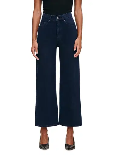 DL1961 Premium Denim Women's Hepburn High Rise Wide Leg Jeans - Flatiron | Thumbnail 2 DL1961 Premium Denim Women's Hepburn High Rise Wide Leg Jeans - Flatiron | Thumbnail 2