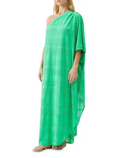 Melissa Odabash Women's Savannah One-Shoulder Cover-Up Dress - Green | Thumbnail 2 Melissa Odabash Women's Savannah One-Shoulder Cover-Up Dress - Green | Thumbnail 2