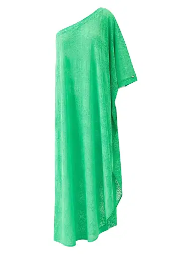 Melissa Odabash Women's Savannah One-Shoulder Cover-Up Dress - Green | Thumbnail 1 Melissa Odabash Women's Savannah One-Shoulder Cover-Up Dress - Green | Thumbnail 1