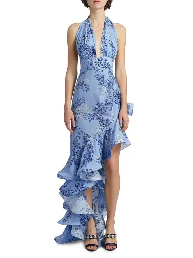 Bronx and Banco Women's Bronte Poppy Maxi Dress - Blue Multi | Thumbnail 3 Bronx and Banco Women's Bronte Poppy Maxi Dress - Blue Multi | Thumbnail 3
