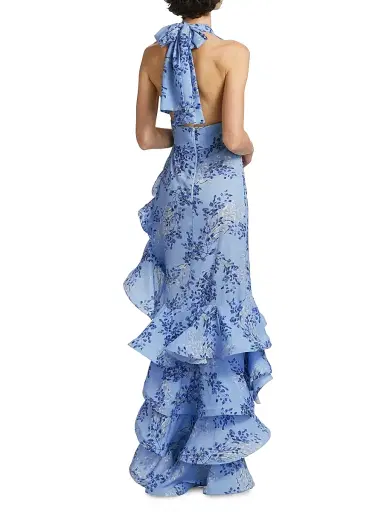 Bronx and Banco Women's Bronte Poppy Maxi Dress - Blue Multi | Thumbnail 5 Bronx and Banco Women's Bronte Poppy Maxi Dress - Blue Multi | Thumbnail 5