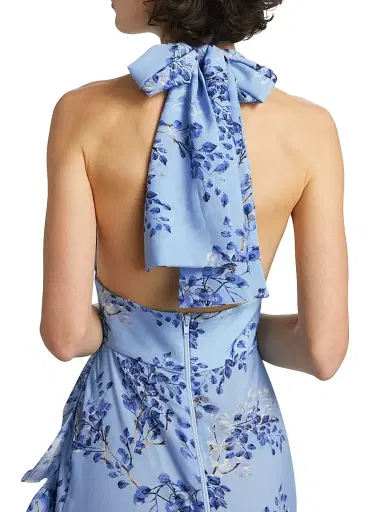 Bronx and Banco Women's Bronte Poppy Maxi Dress - Blue Multi | Thumbnail 6 Bronx and Banco Women's Bronte Poppy Maxi Dress - Blue Multi | Thumbnail 6