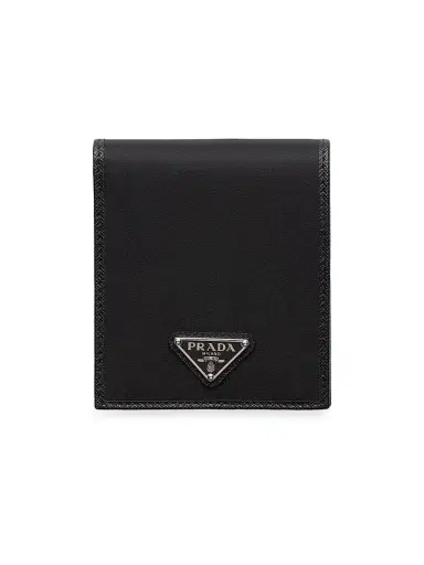 Prada Men's Re-Nylon Wallet - Black | Thumbnail 1 Prada Men's Re-Nylon Wallet - Black | Thumbnail 1