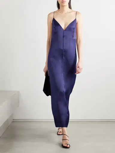 Khaite Tulula Silk-organza Midi Dress | Thumbnail 2 Khaite Tulula Silk-organza Midi Dress | Thumbnail 2