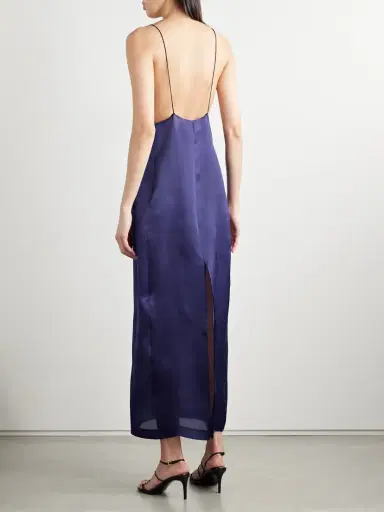 Khaite Tulula Silk-organza Midi Dress | Thumbnail 3 Khaite Tulula Silk-organza Midi Dress | Thumbnail 3