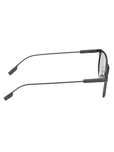 Zegna Men's 50MM Round Sunglasses - Dark Silver Black | Thumbnail 7 Zegna Men's 50MM Round Sunglasses - Dark Silver Black | Thumbnail 7