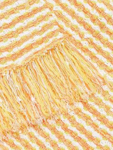 Milly Women's Kali Textured Fringe Knit Miniskirt - Orange Yellow Multi | Thumbnail 7 Milly Women's Kali Textured Fringe Knit Miniskirt - Orange Yellow Multi | Thumbnail 7