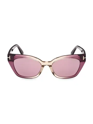 TOM FORD Women's Juliette 52MM Cat-Eye Sunglasses - Violet Violet | Thumbnail 10 TOM FORD Women's Juliette 52MM Cat-Eye Sunglasses - Violet Violet | Thumbnail 10