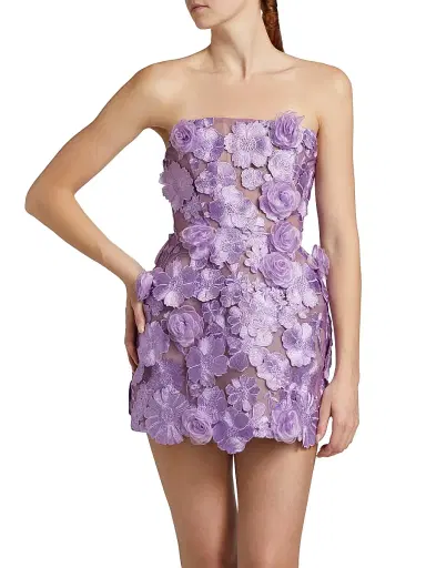 Bronx and Banco Women's Jasmine Maraya Lavendar Minidress - Lavender | Thumbnail 3 Bronx and Banco Women's Jasmine Maraya Lavendar Minidress - Lavender | Thumbnail 3